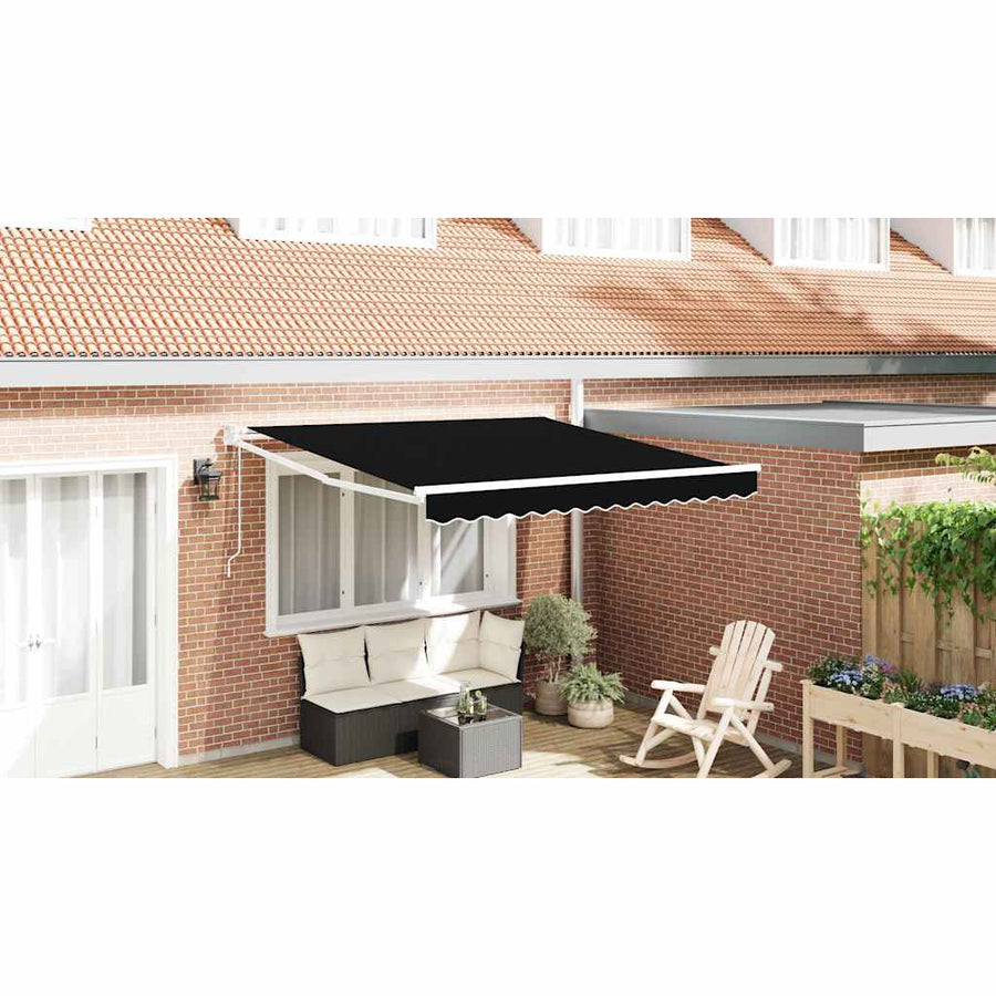 Markies Zwart 3 x 2,5 m Polyester en metaal