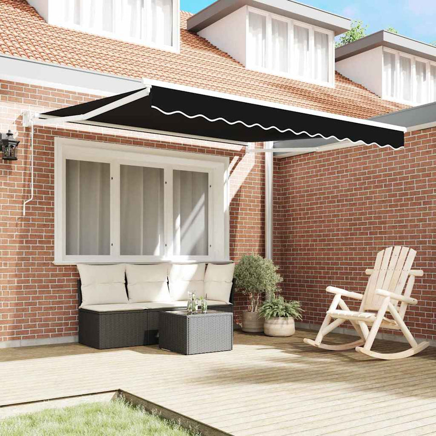 Markies Zwart 3 x 2,5 m Polyester en metaal