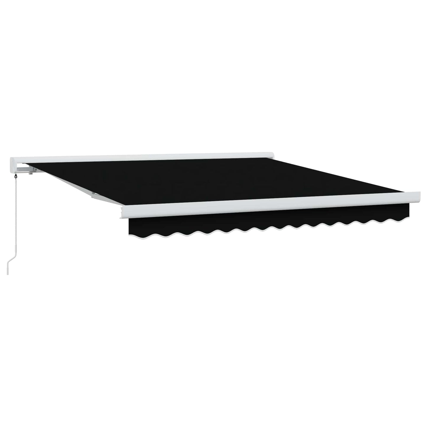 Inklapbaar Zonnescherm Zwart 300 x 250 cm Stof en Metaal