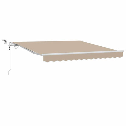 Inklapbaar Zonnescherm Beige 300 x 250 cm Polyester en Metaal