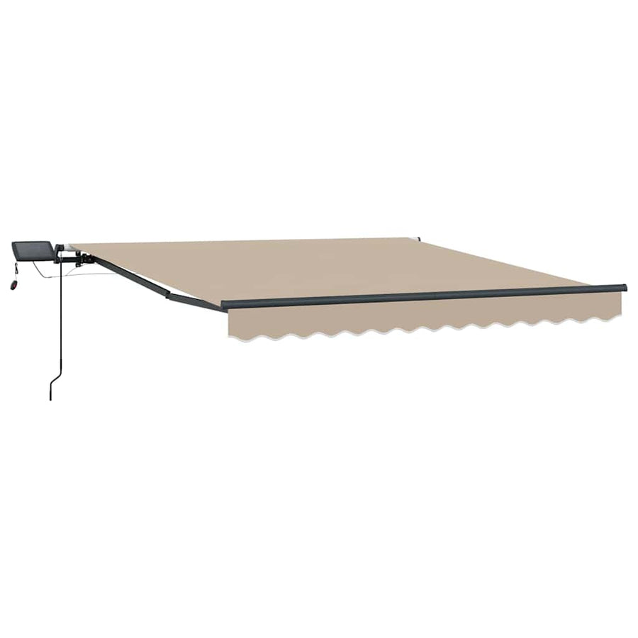 Inklapbaar Zonnescherm Beige 300 x 250 cm Stof