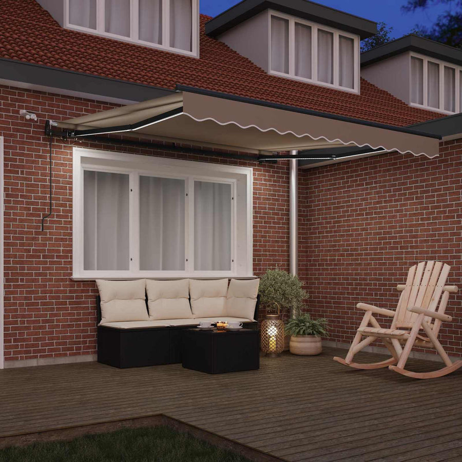 Luifeldoek met Beige 300 x 250 cm Polyester