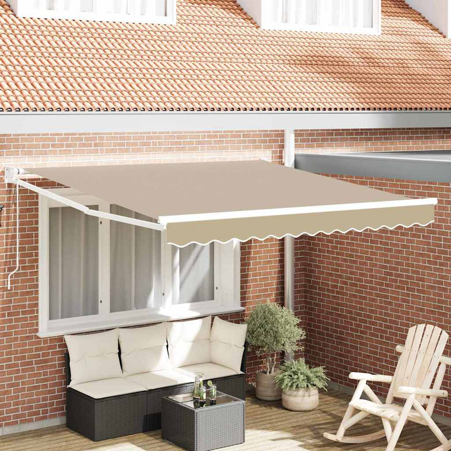 Markies Beige 3 x 2,5 m Polyester en metaal