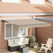 Inklapbaar Zonnescherm Beige 300x250 cm Polyester
