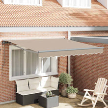 Inklapbaar Zonnescherm Beige 300x250 cm Polyester
