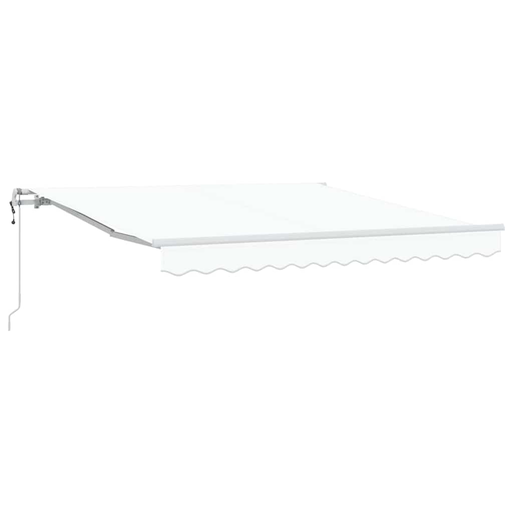 Inklapbaar Zonnescherm Wit 300 x 250 cm Stof
