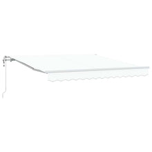 Inklapbaar Zonnescherm Wit 300 x 250 cm Stof