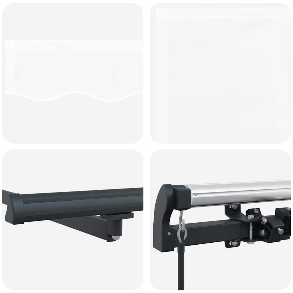 Inklapbaar Zonnescherm Wit Wit 300 x 250 cm Stof