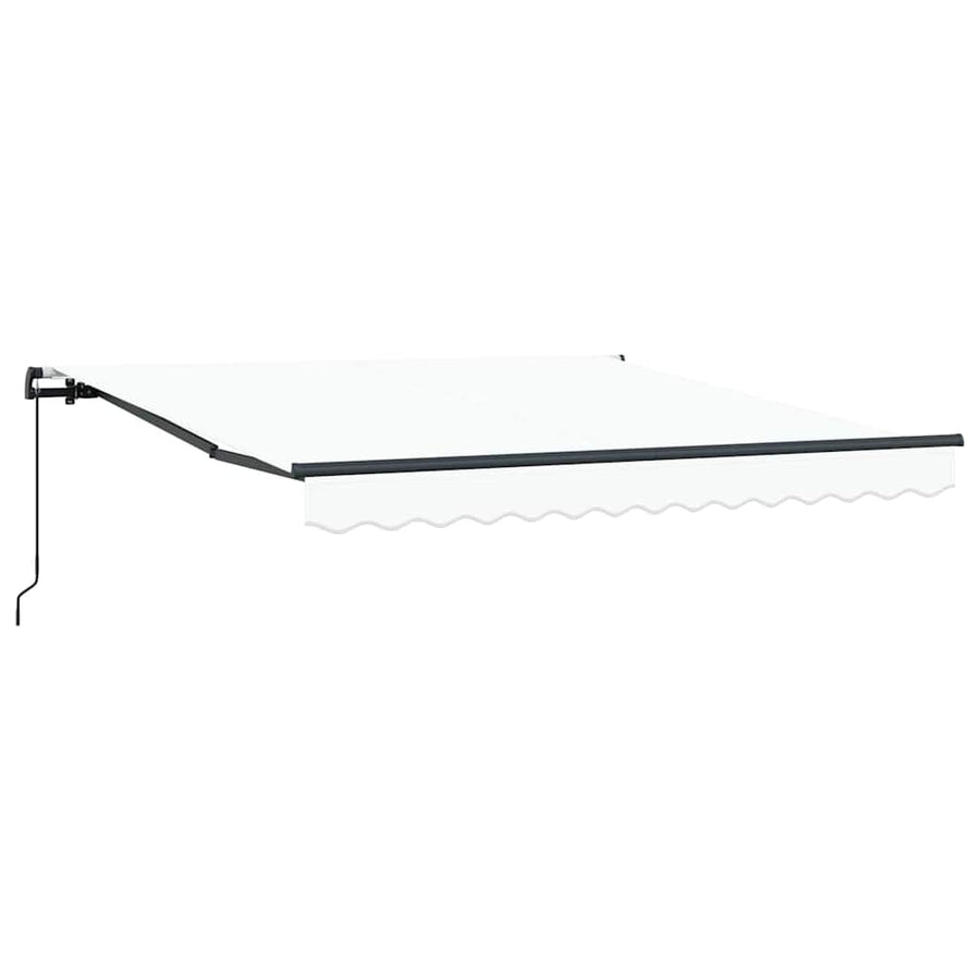 Inklapbaar Zonnescherm Wit Wit 300 x 250 cm Stof