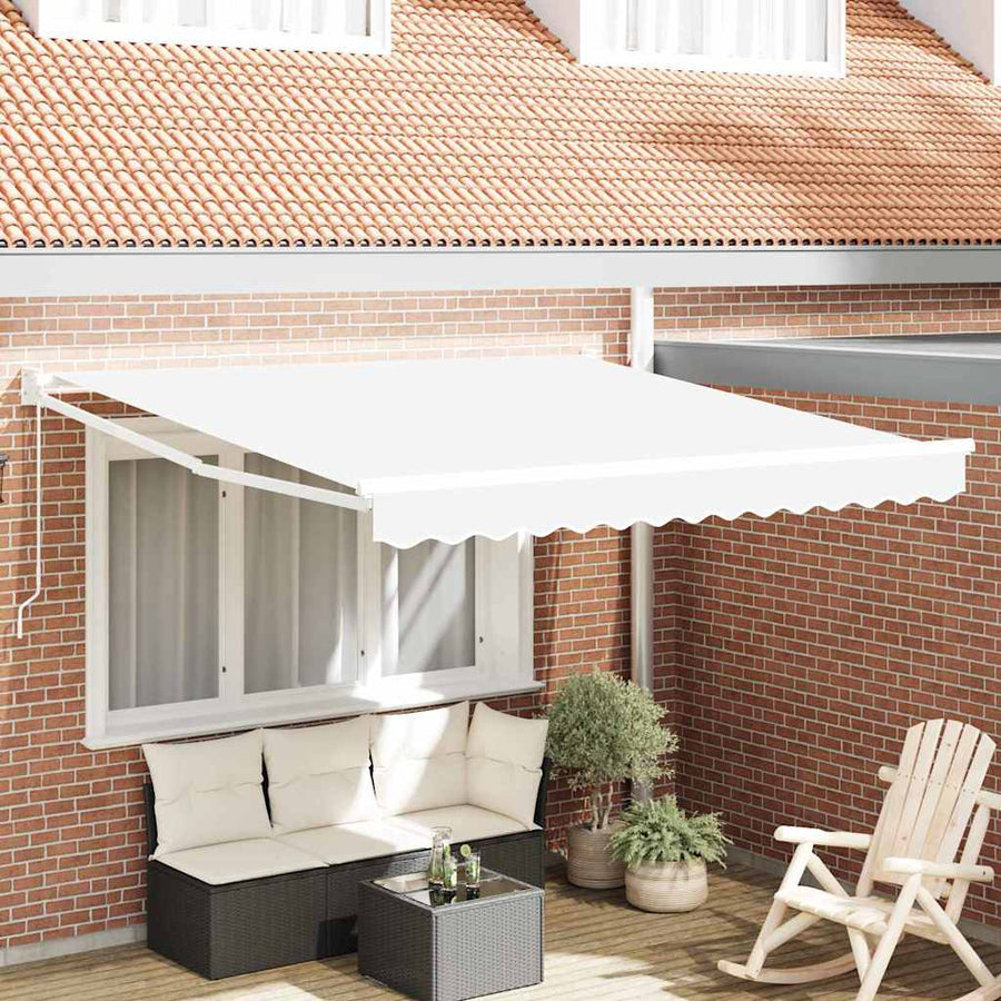 Markies Wit 3 x 2,5 m Polyester en metaal