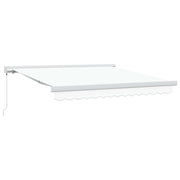 Zonnescherm inklapbaar 300x250 cm wit polyester metaal
