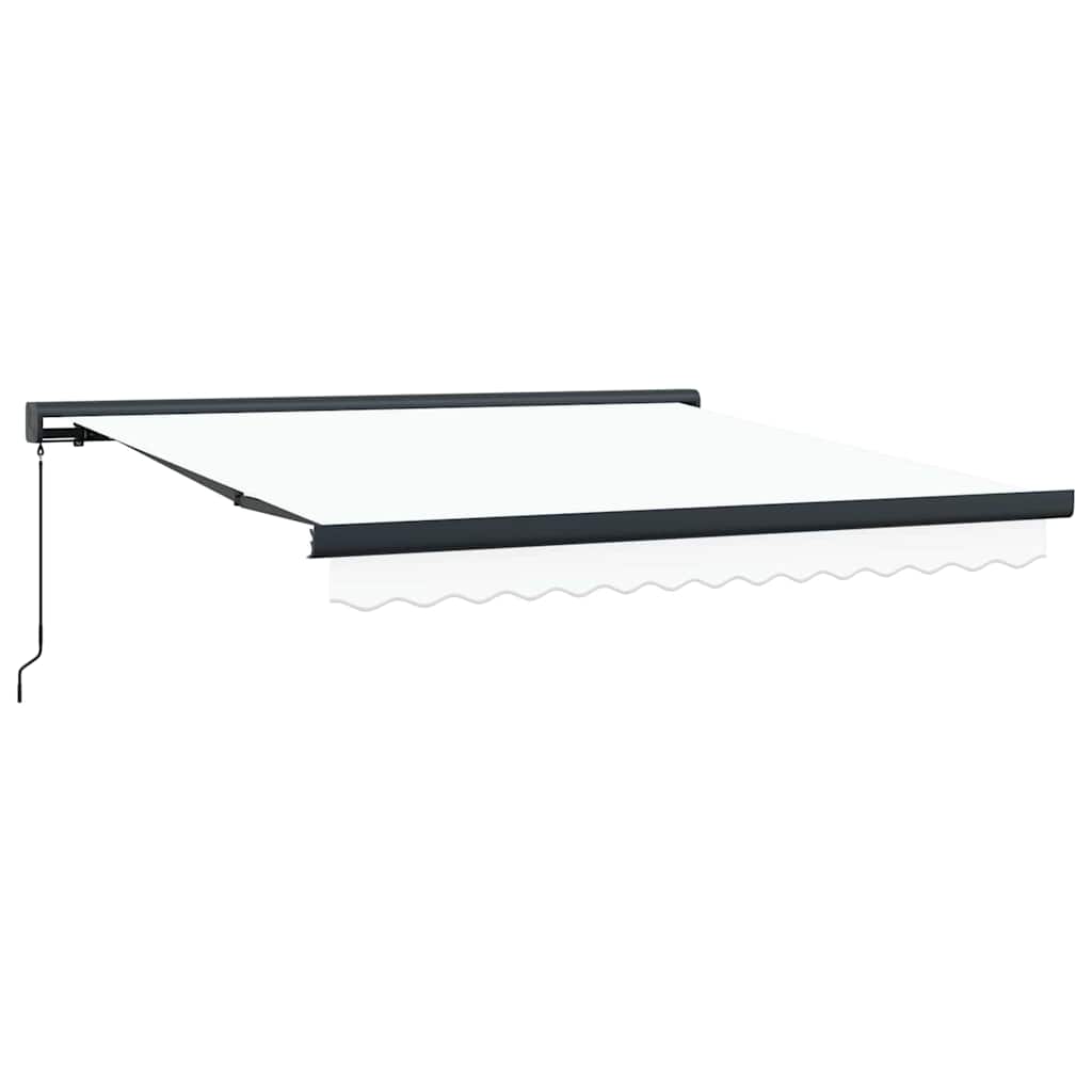 Luifel handmatig uitschuifbaar 300x250 cm wit