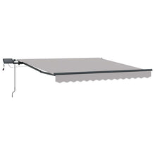 Inklapbaar Zonnescherm Lichtgrijs 300 x 250 cm Stof