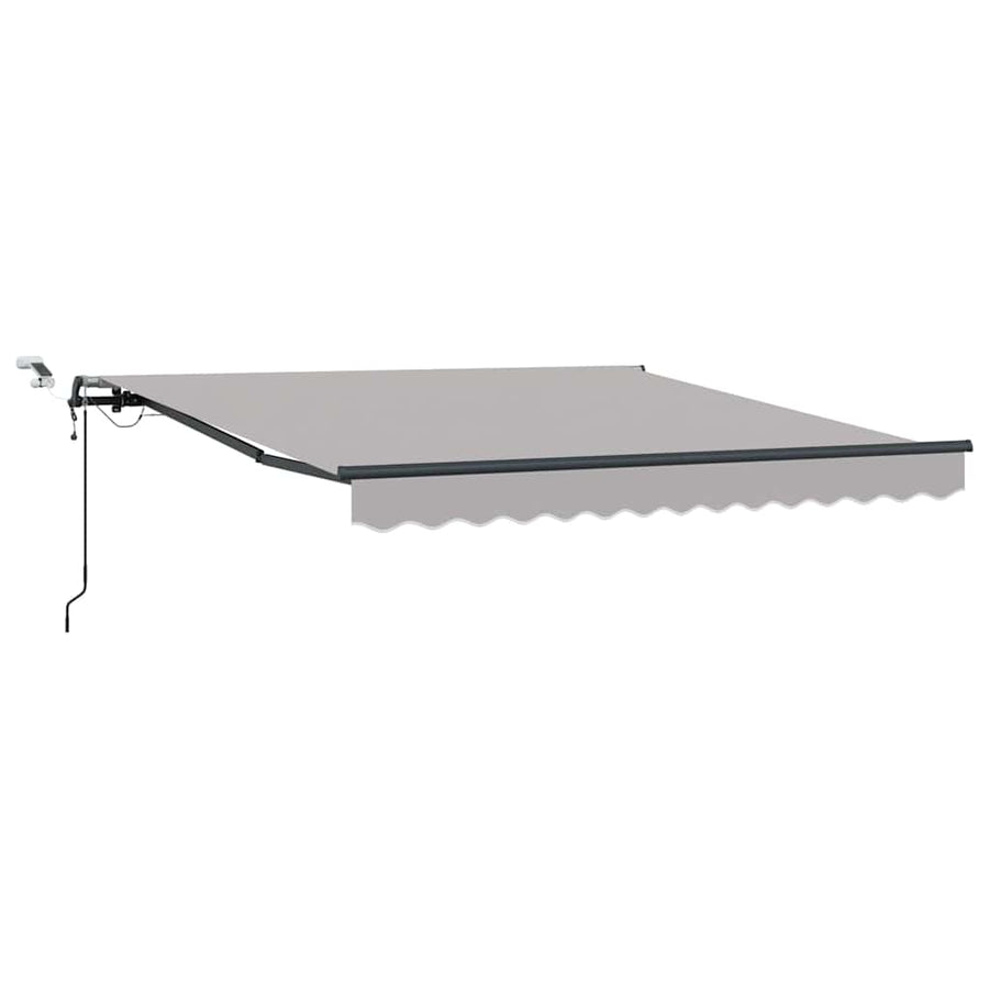 Inklapbaar Zonnescherm met Lichtgrijs 300 x 250 cm Stof