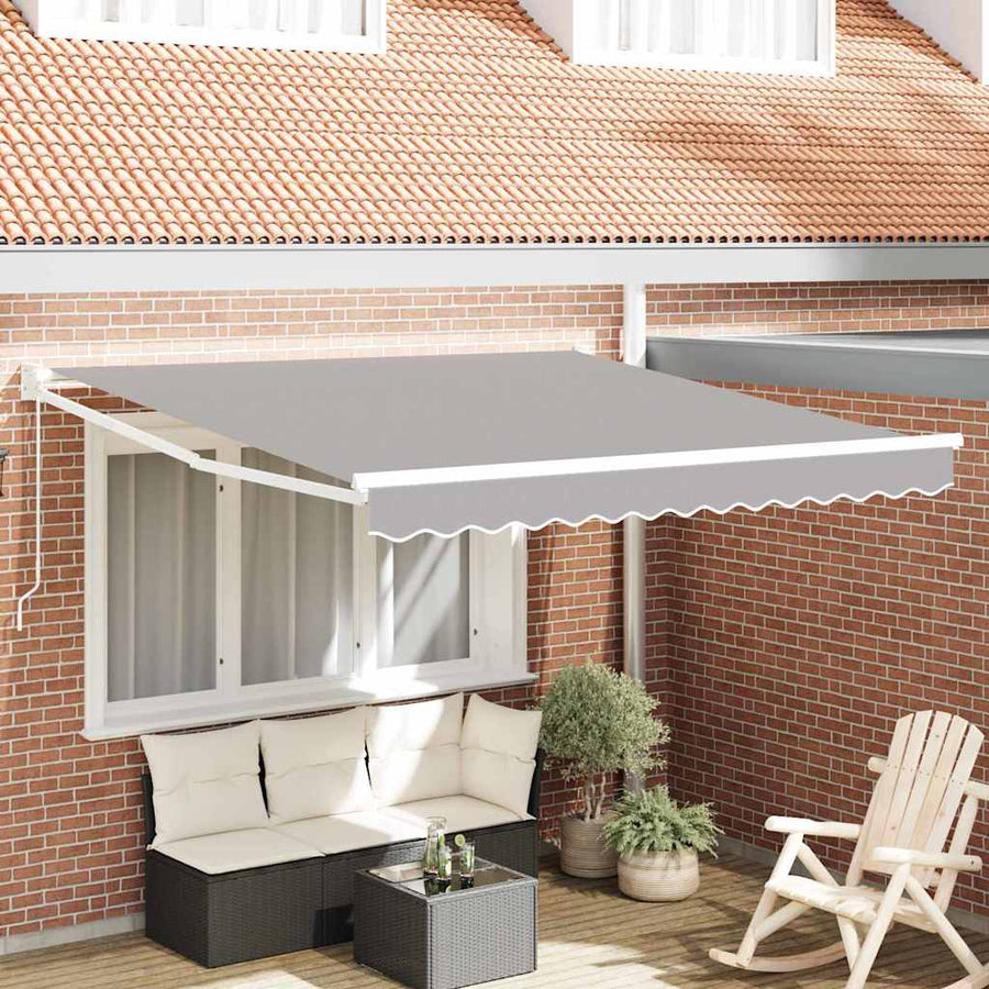 Markies Lichtgrijs 3 x 2,5 m Polyester en metaal