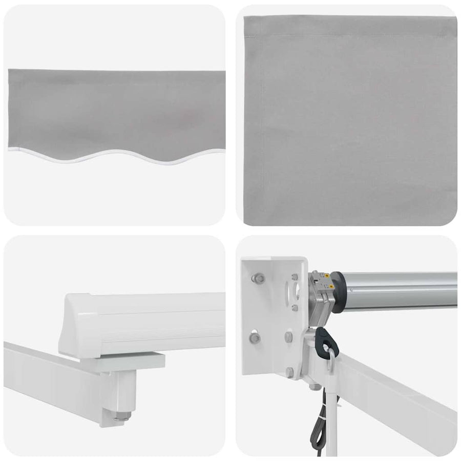 Markies Lichtgrijs 3 x 2,5 m Polyester en metaal