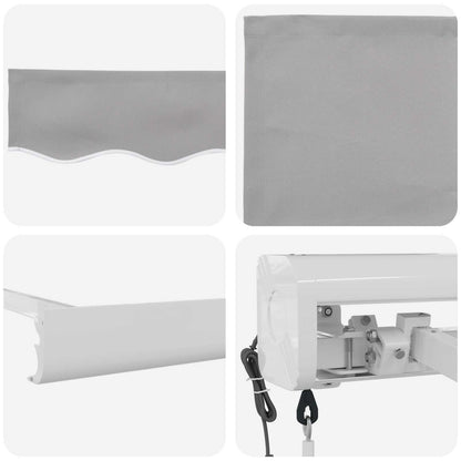 Markies Lichtgrijs 300 x 250 x 165 cm Polyester en Aluminium
