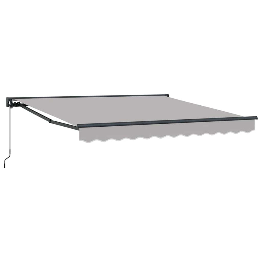 Inklapbaar Zonnescherm Lichtgrijs 300x250 cm Polyester