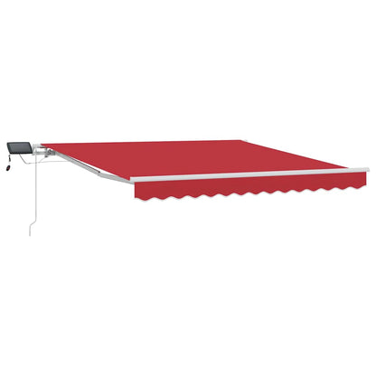 Inklapbaar Zonnescherm Rood 300 x 250 cm Stof en Staal
