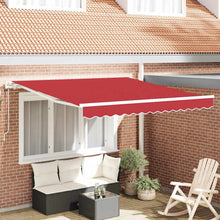 Inklapbaar Zonnescherm Rood 300 x 250 cm Stof