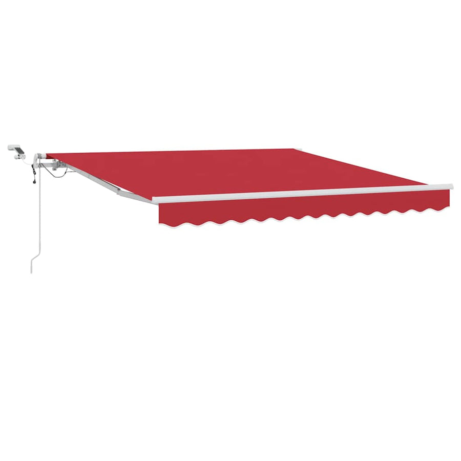Inklapbaar Zonnescherm Rood 300 x 250 cm Stof en Metaal