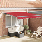 Zonnescherm inklapbaar 300x250 cm rood