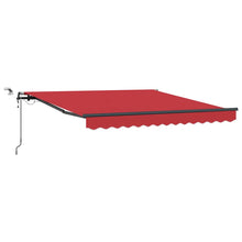Inklapbaar Zonnescherm met Rood 300 x 250 cm Stof