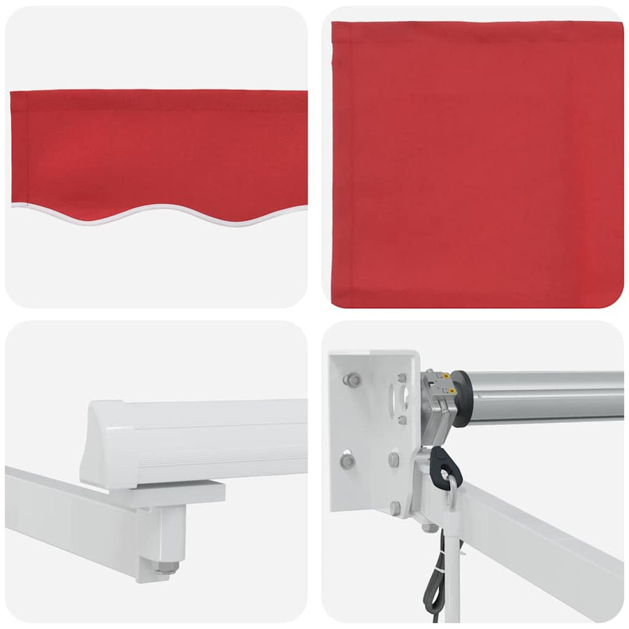 Markies Rood 3 x 2,5 m Polyester en metaal