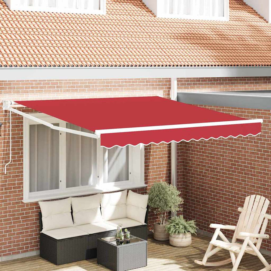 Markies Rood 3 x 2,5 m Polyester en metaal