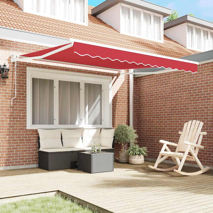 Markies Rood 3 x 2,5 m Polyester en metaal