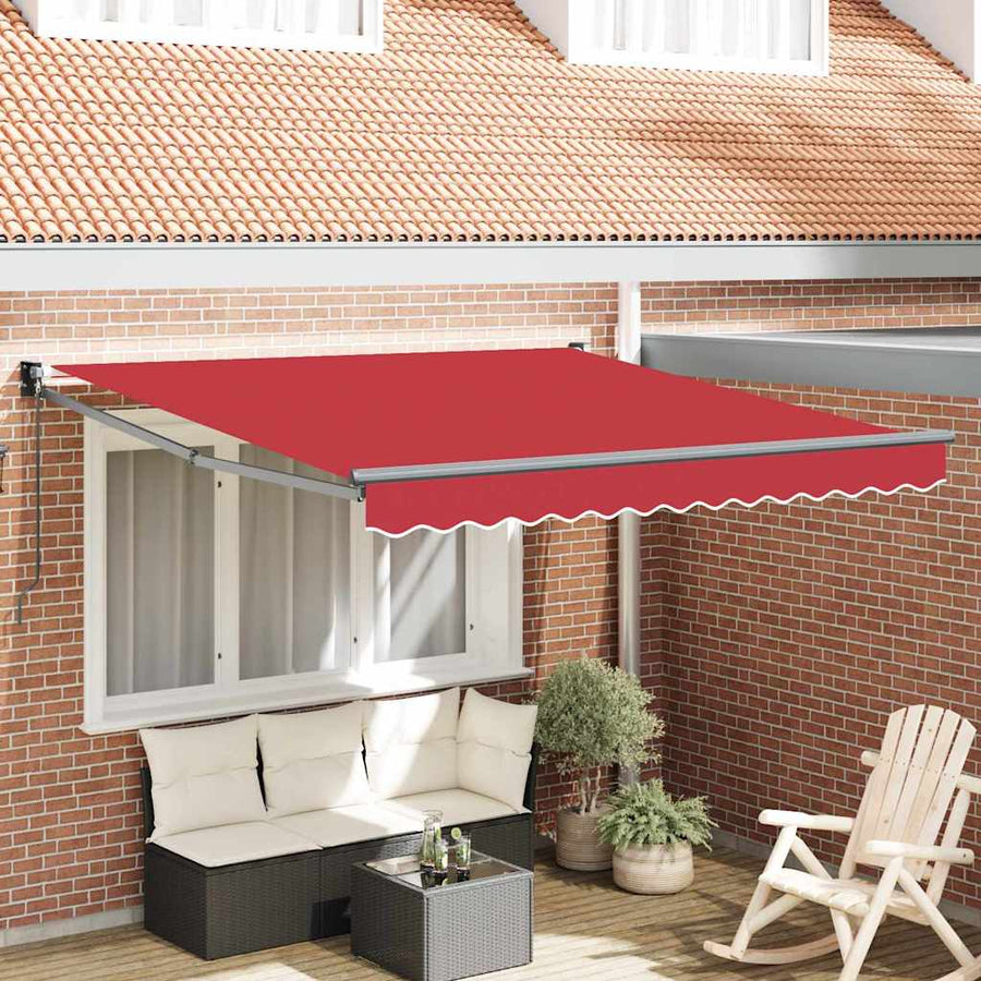 Markies Rood 3 x 2,5 m Polyester en metaal