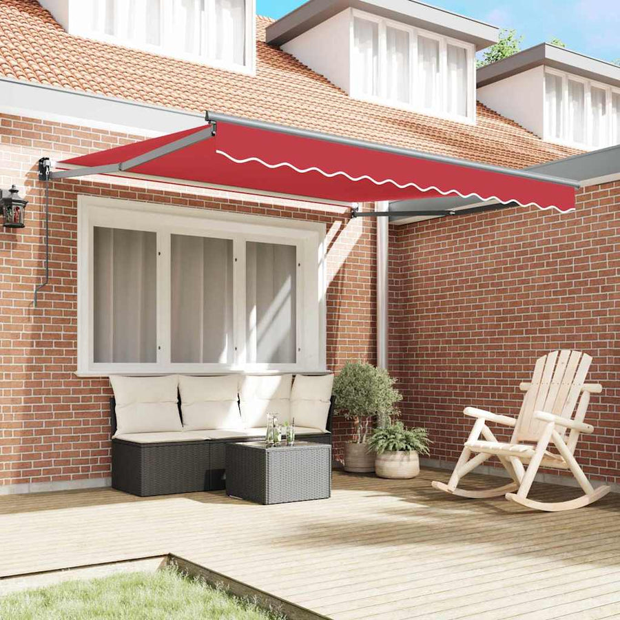 Markies Rood 3 x 2,5 m Polyester en metaal