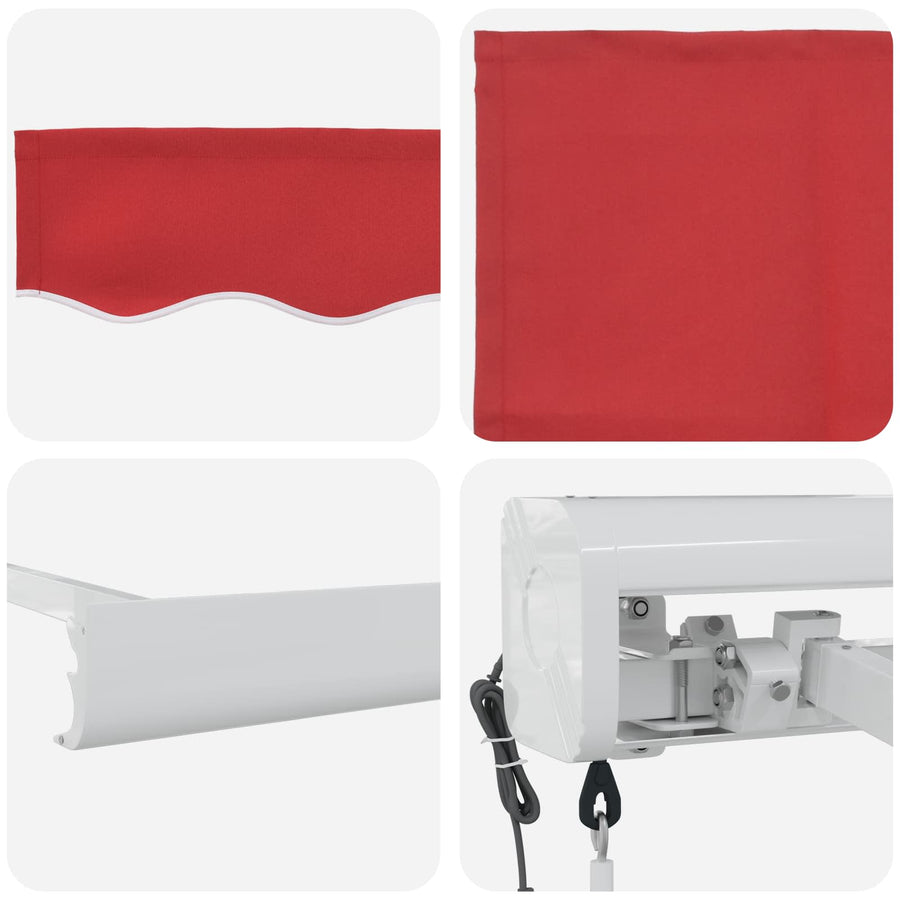 Markies Rood 300 x 250 cm Polyester en Aluminium