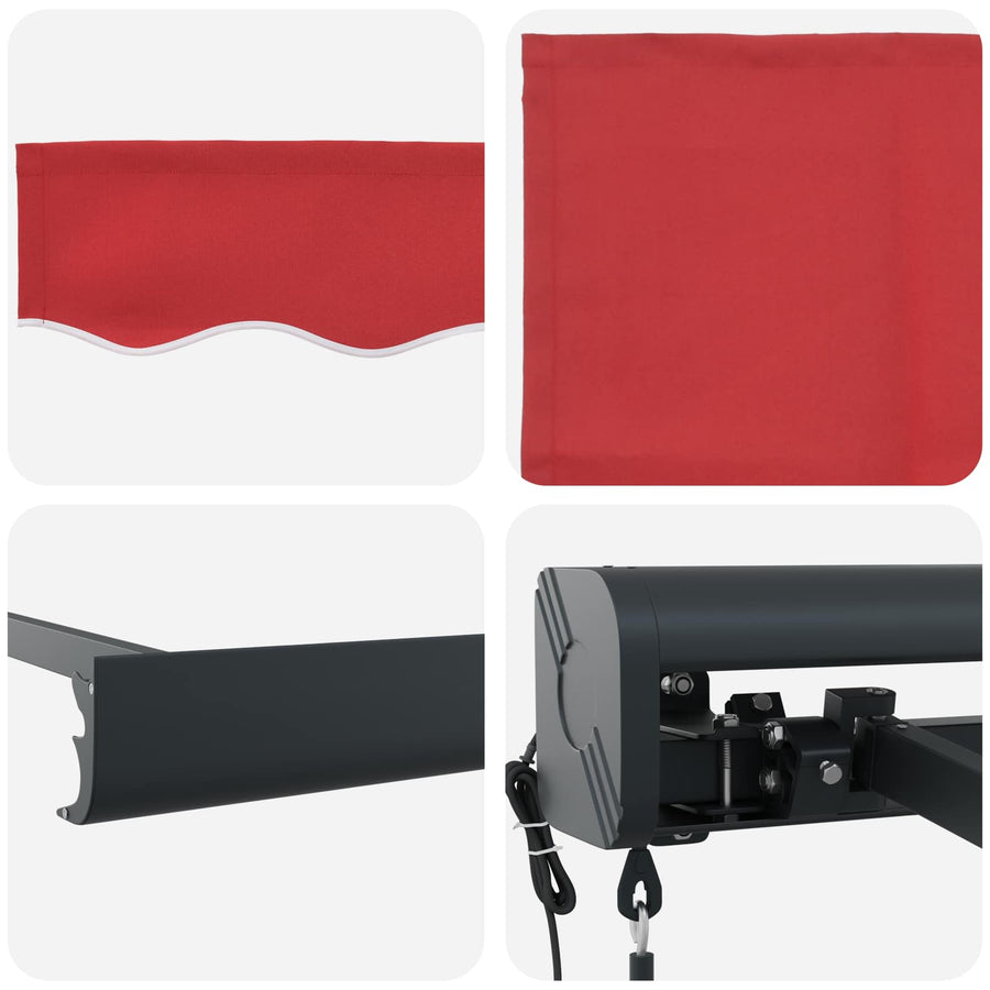 Markies Rood 300 x 250 x 165 cm Polyester en Aluminium