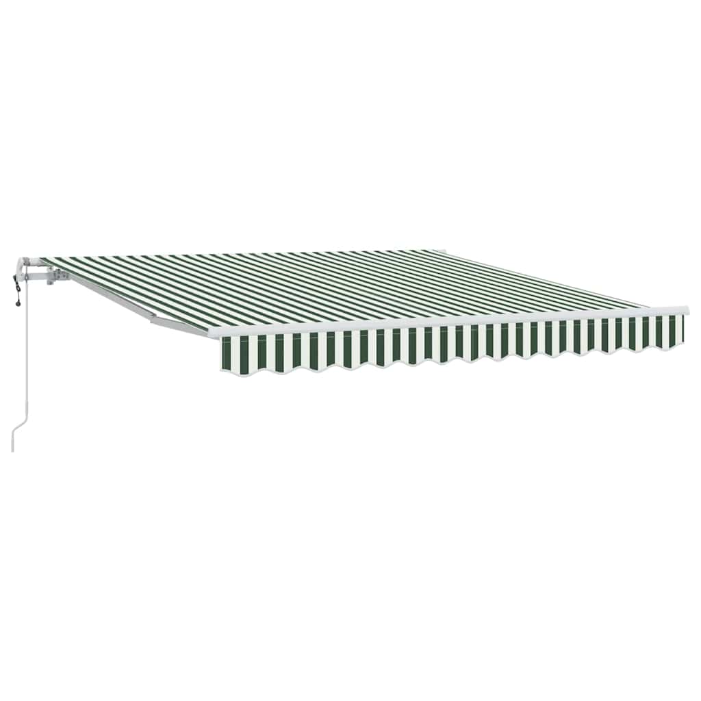 Inklapbaar Zonnescherm 300 x 250 cm Groen en wit