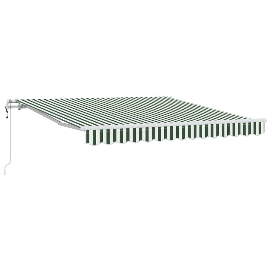 Inklapbaar Zonnescherm 300 x 250 cm Groen en wit