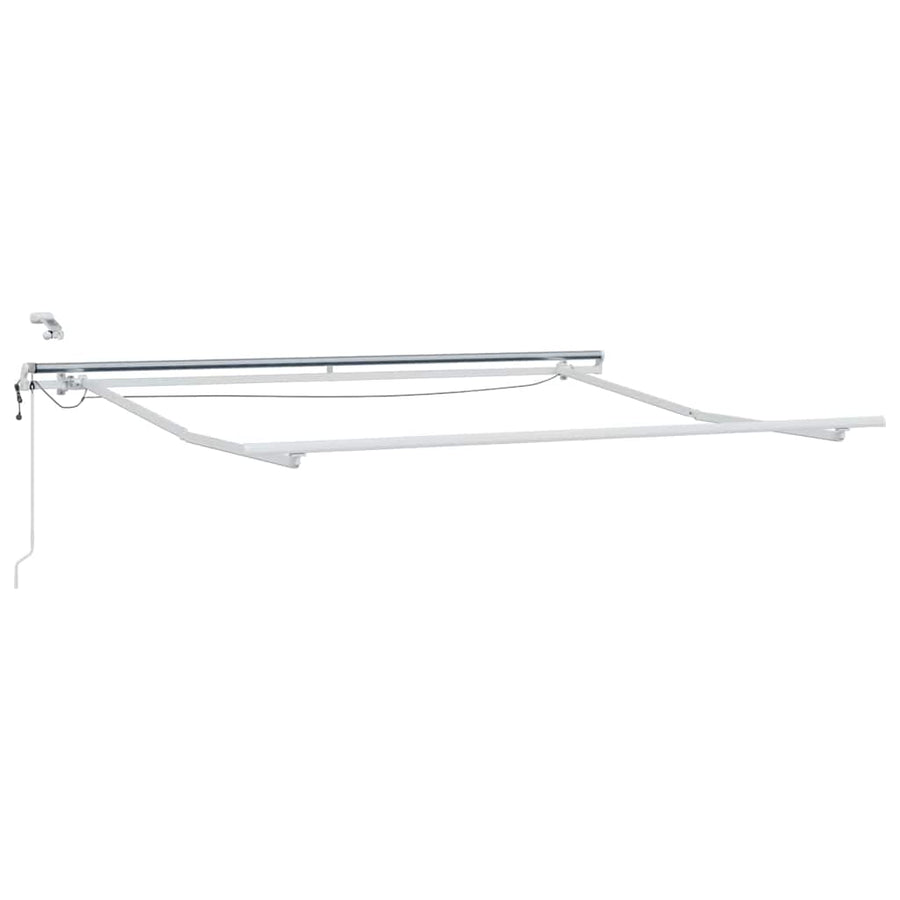 Inklapbaar Zonnescherm Groen en Wit 300 x 250 cm