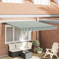Markies Groen en wit 300 x 250 cm Stof