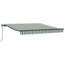 Inklapbaar Zonnescherm Groen en wit 300 x 250 cm Stof