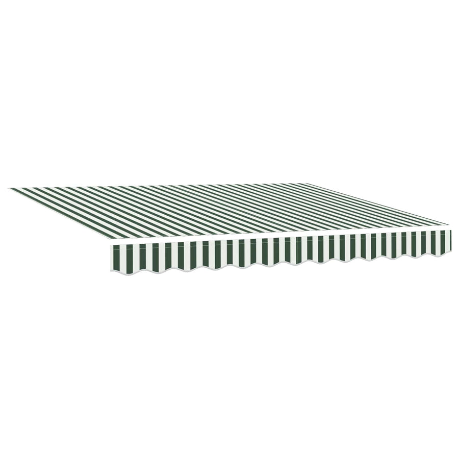 Zijde Frame Groen en Wit 300 x 250 cm Polyester met PU-coating