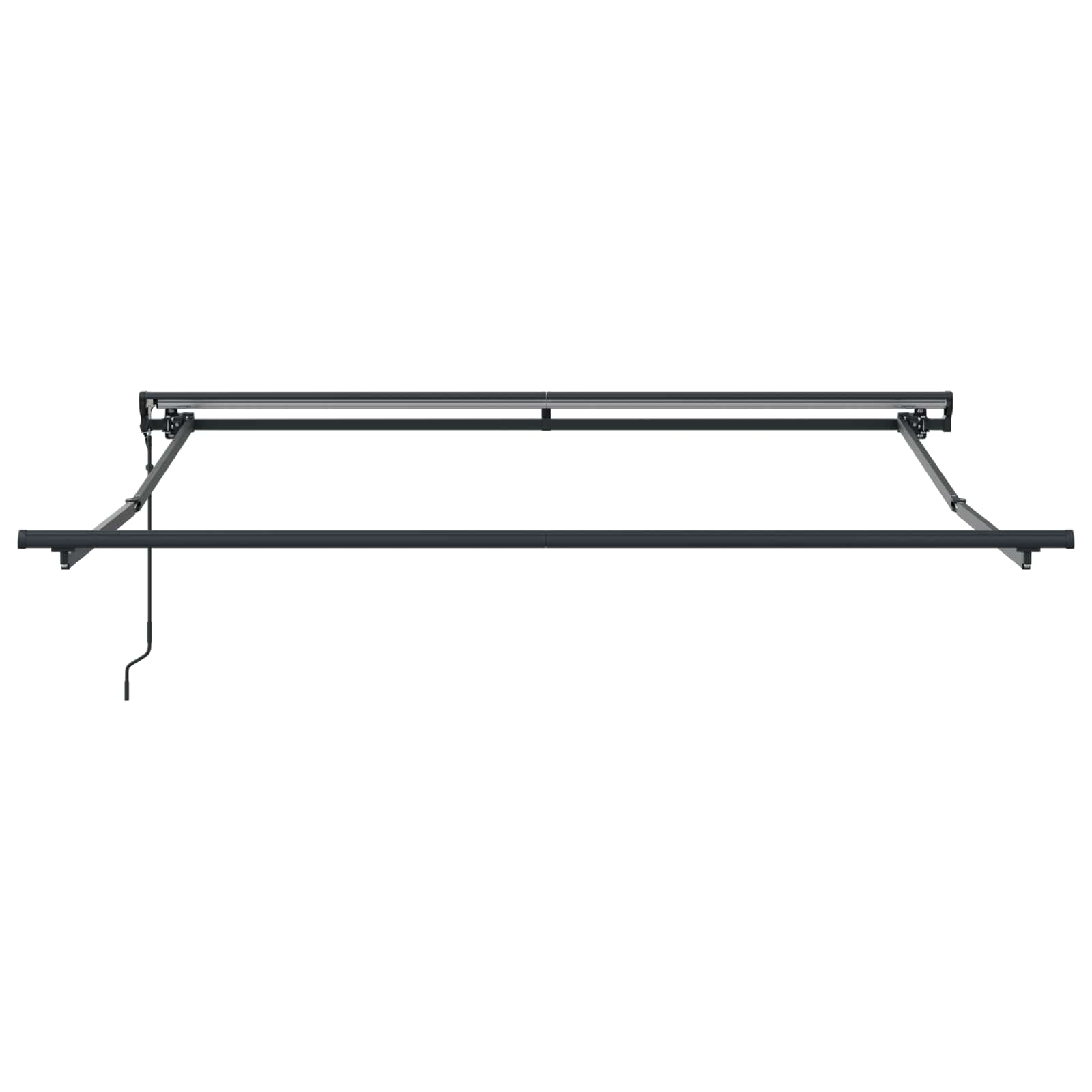 Zijde Frame Groen en Wit 300 x 250 cm Polyester met PU-coating