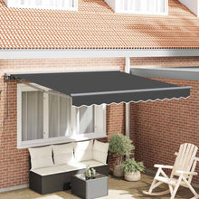 Inklapbaar Zonnescherm Antraciet 350x250 cm