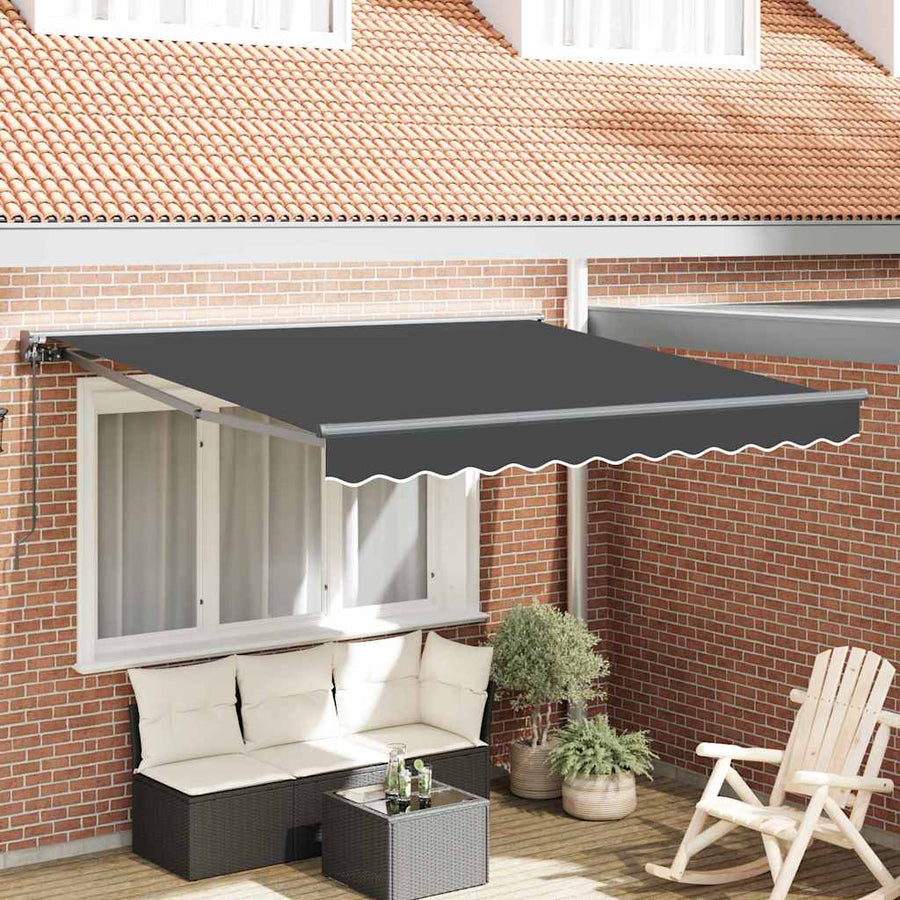 Inklapbaar Zonnescherm Antraciet 350x250 cm
