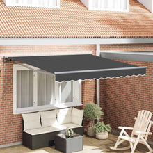Inklapbaar Zonnescherm Antraciet 350x250 cm