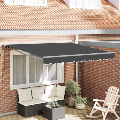 Inklapbaar Zonnescherm Antraciet 350x250 cm