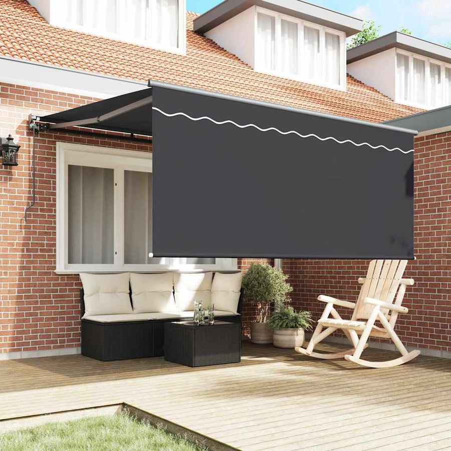 Inklapbaar Zonnescherm Antraciet Grijs 350 x 250 cm