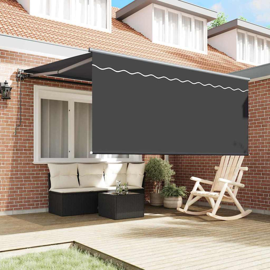 Inklapbaar Zonnescherm Antraciet Grijs 350 x 250 cm