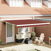 Zonnescherm 350x250 cm oranje bruin