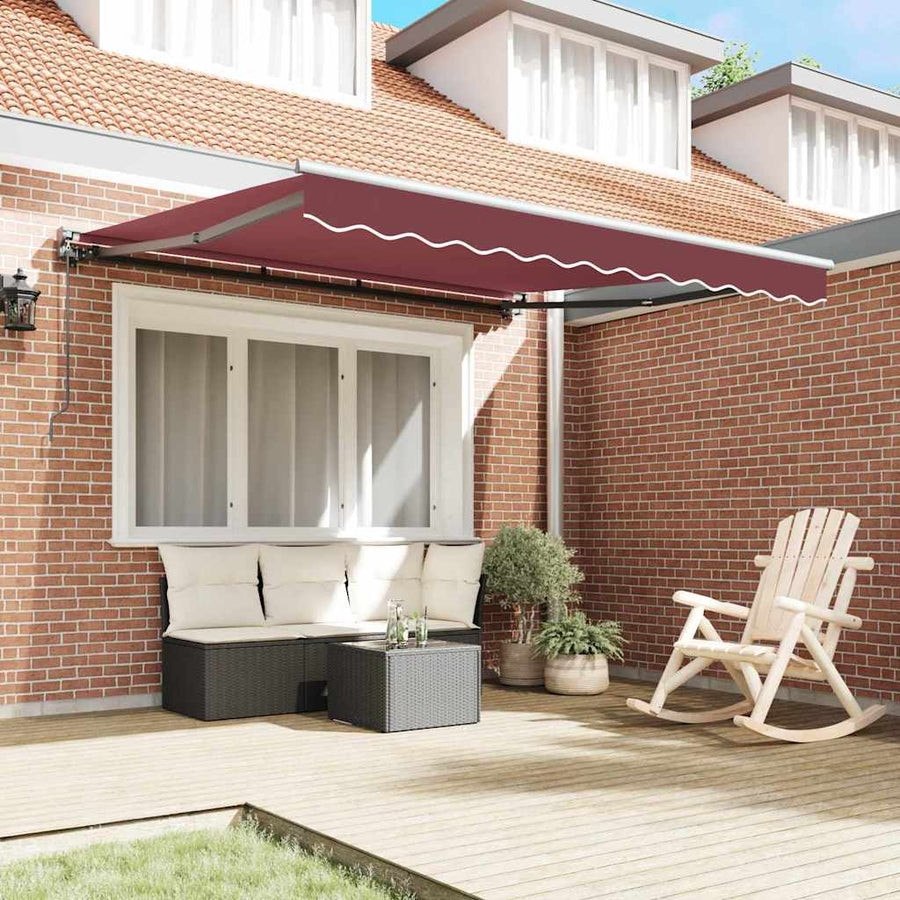 Inklapbaar Zonnescherm Bordeaux Rood 350x250 cm