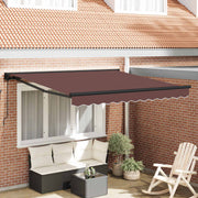 Zonnescherm 350x250 cm bruin polyester